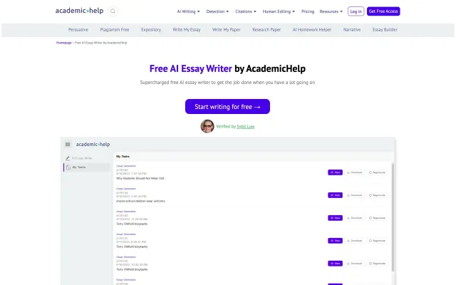 AcademicHelp AI Writer