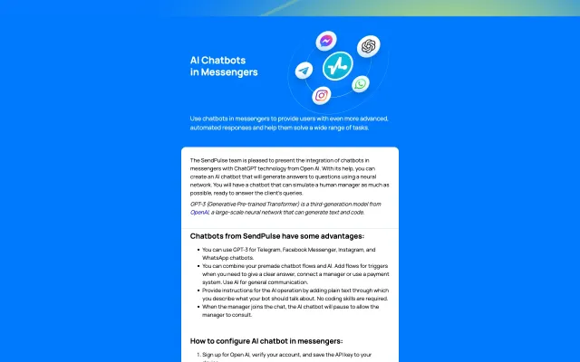 AI Chatbots in Messengers