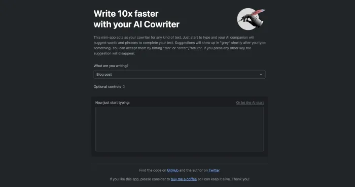 AI Cowriter