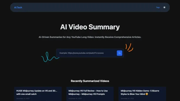 AI Video Summary - Youtube