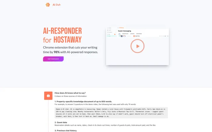 AI-responder for HostAway