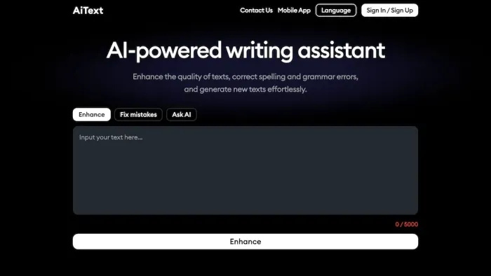 AiText - AI Writing Assistant