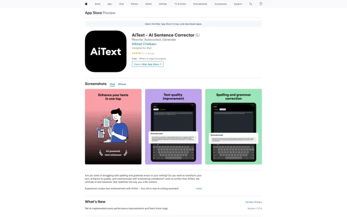 AiText – AI Text Enhancer