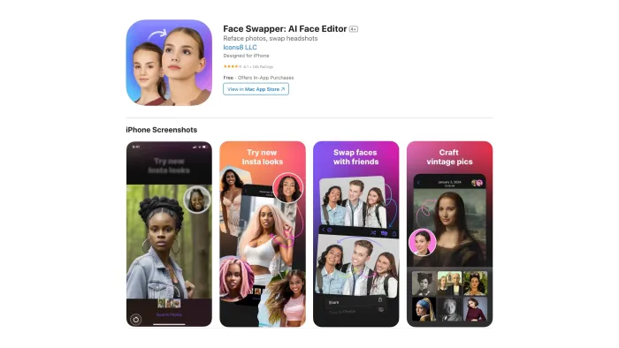 Face Swapper for iOS