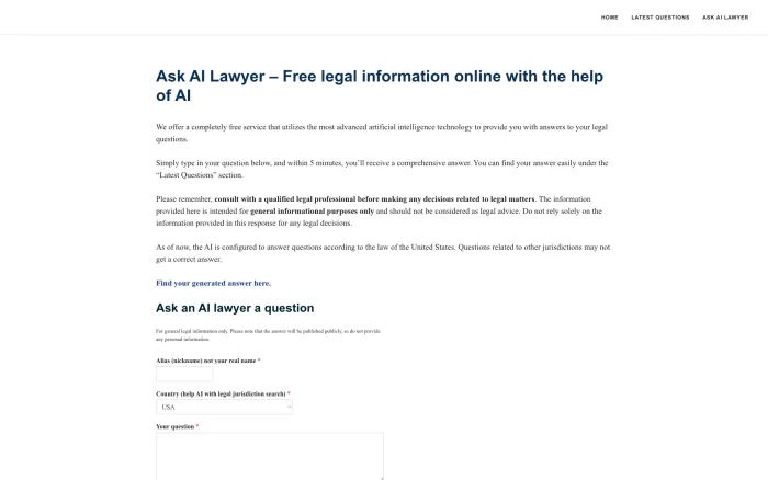 Ask AI Lawyer