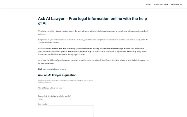 Ask AI Lawyer