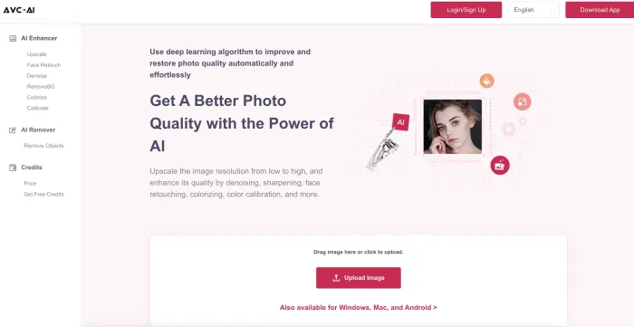 AVCLabs Photo Enhancer AI Online