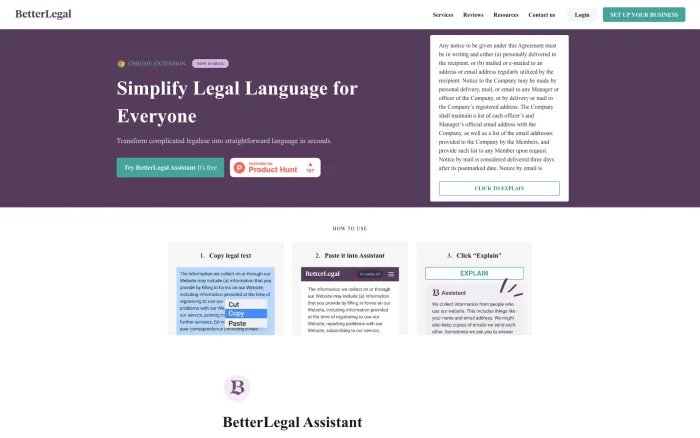 BetterLegal Assistant