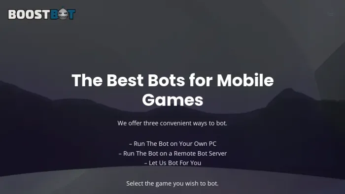 BoostBot Mobile Game Bots