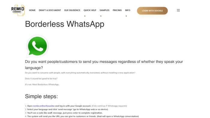 Borderless Whatsapp