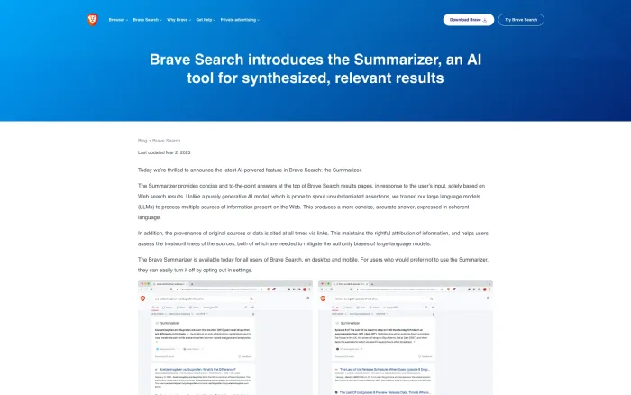 Brave Search Summarizer