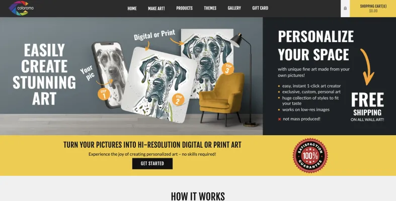 Coloromo AI Art Generator