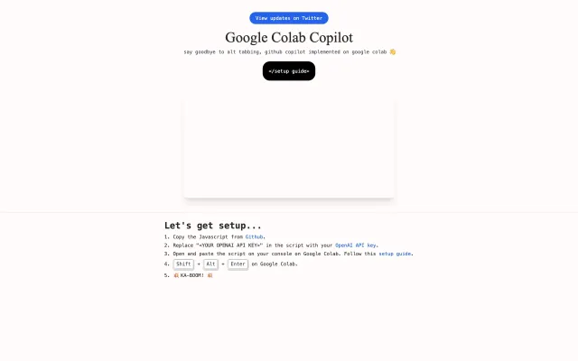 Google Colab Copilot