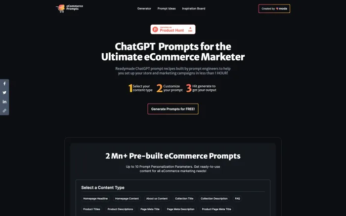 Ecommerce Prompts