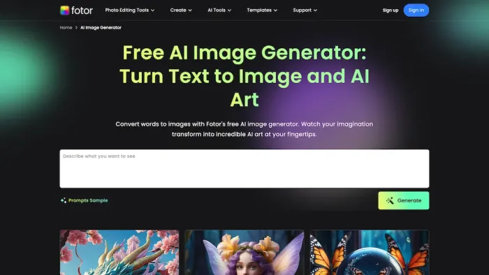 Fotor image generator