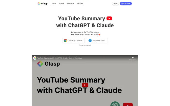 YouTube Summary with ChatGPT