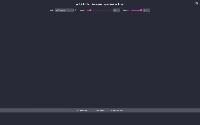 Glitch Image Generator