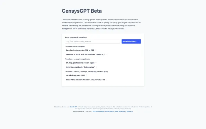 Censys GPT Beta