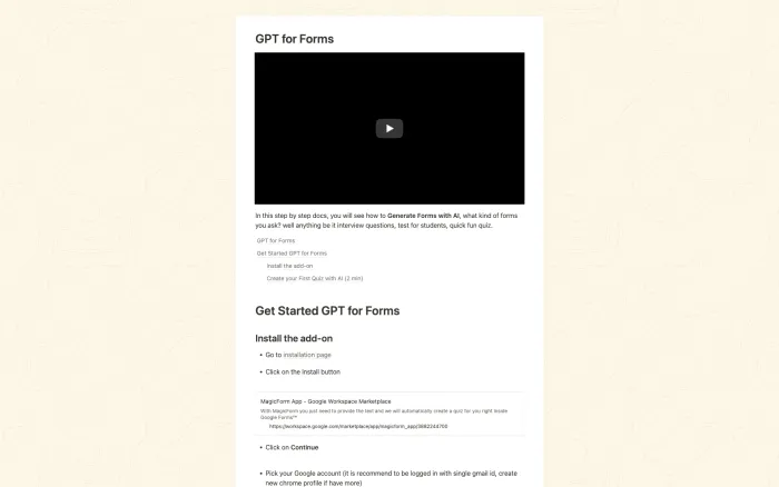 GPT for forms