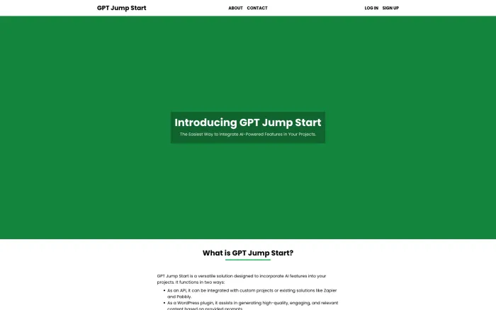 GPT Jump Start