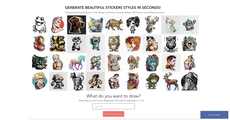 Sticker Prompt Generator