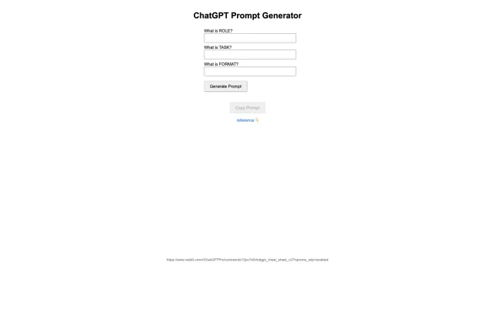 ChatGPT Prompt Generator