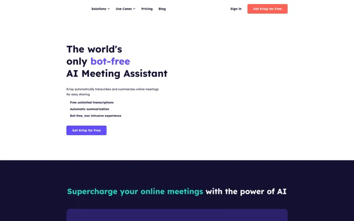 Krisp AI Meeting Assistant