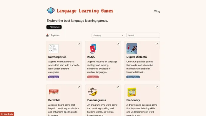 Language Learning Games