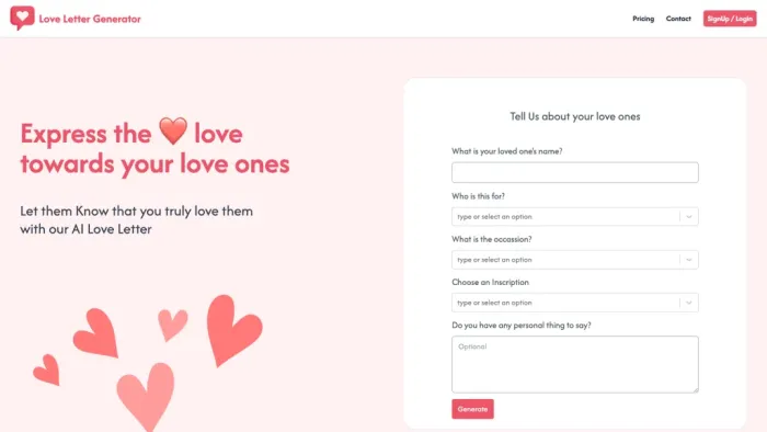 Love Letter Generator