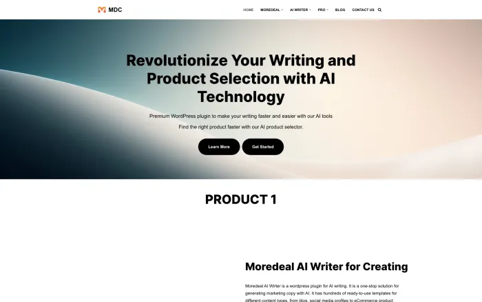 Moredeal AI Writer