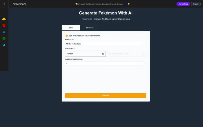 AI Pokemon generator