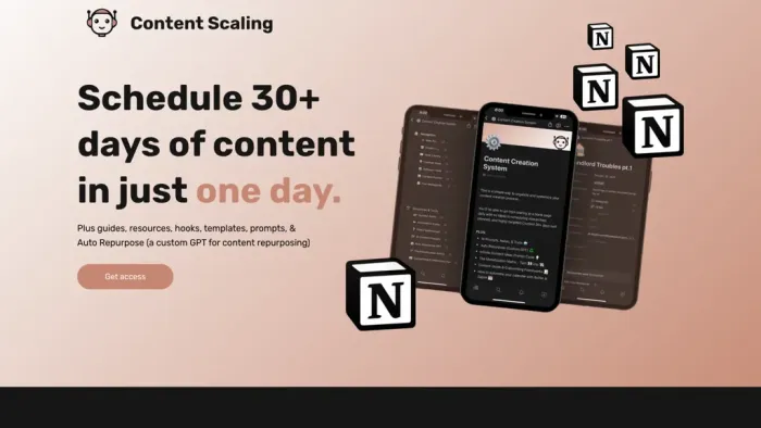 Content Scalling - Notion Content