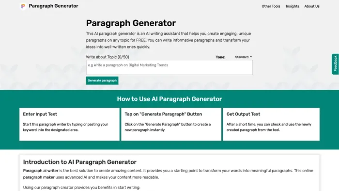 Paragraph Generator