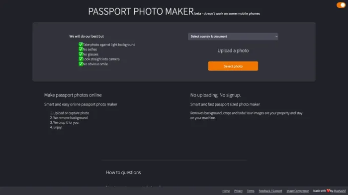 Passport Photo Maker