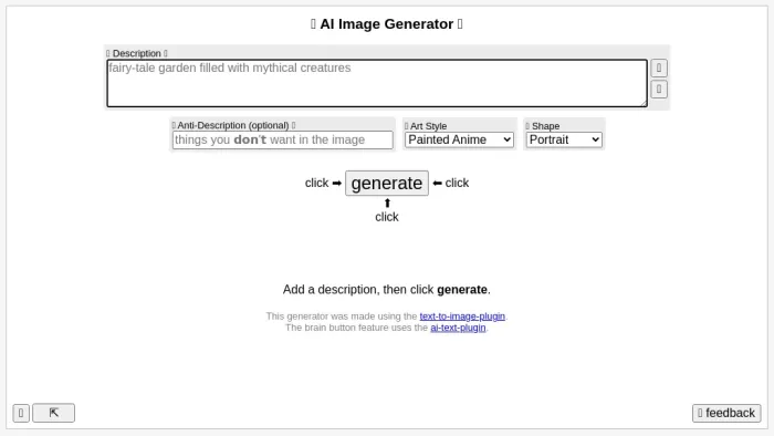 Prechance image generator