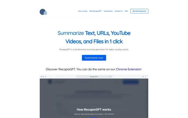 RecapioGPT
