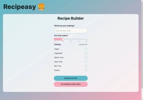 Recipeasy