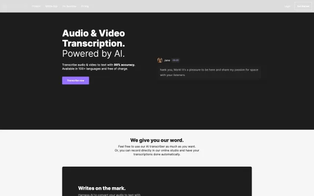 AI Transcriptions by Riverside