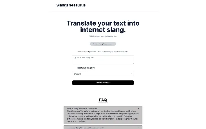 Slang Translator