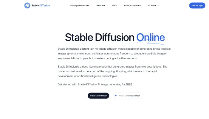 Stable Diffusion Online