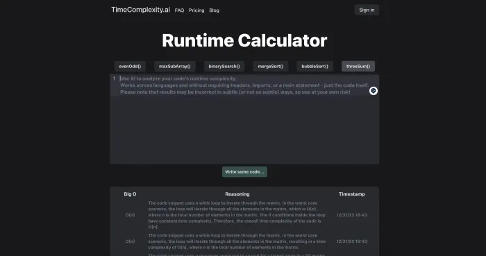 Timecomplexity