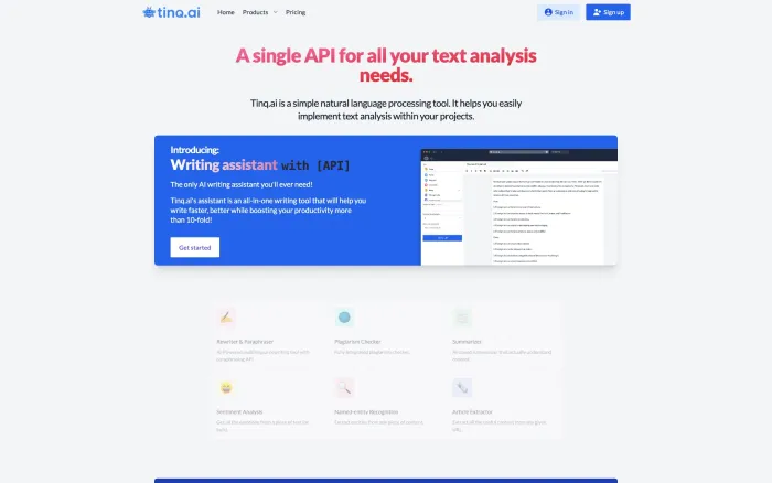 Tinq.ai – NLP API