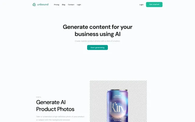 AI-powered Product Photos
