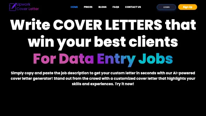 Upwork Cover Letter Generator