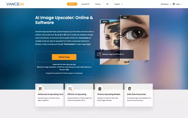 VanceAI Image Upscaler