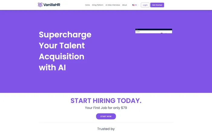 VanillaHR Hiring Platform