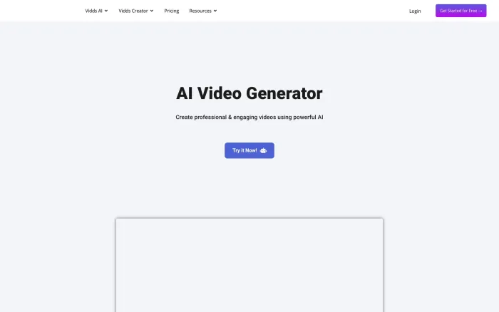 Video Generator by Vidds