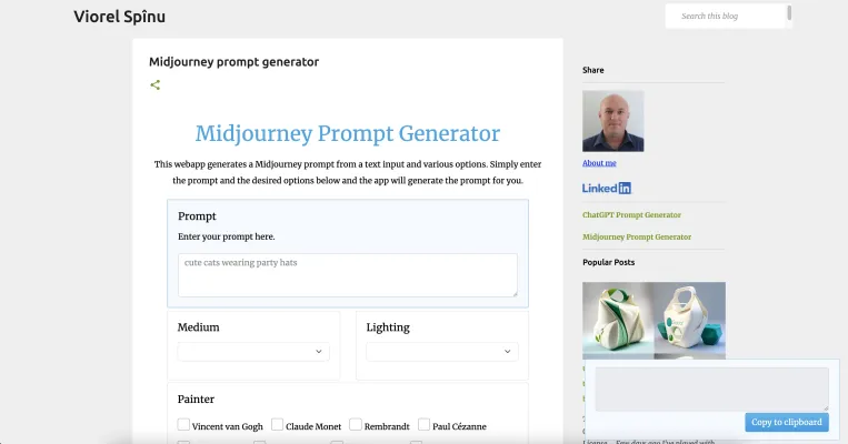 Midjourney Prompt Generator