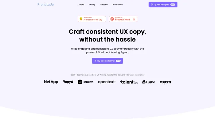 Frontitude’s UX Writing Assistant